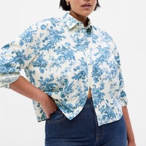 Gap X LoveShackFancy Crop Shirt